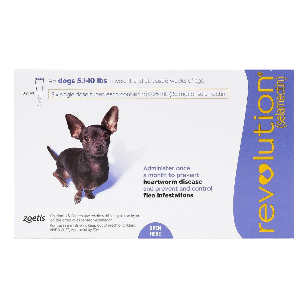 Revolution for Very Small Dogs 5.1-10 lbs (Purple)