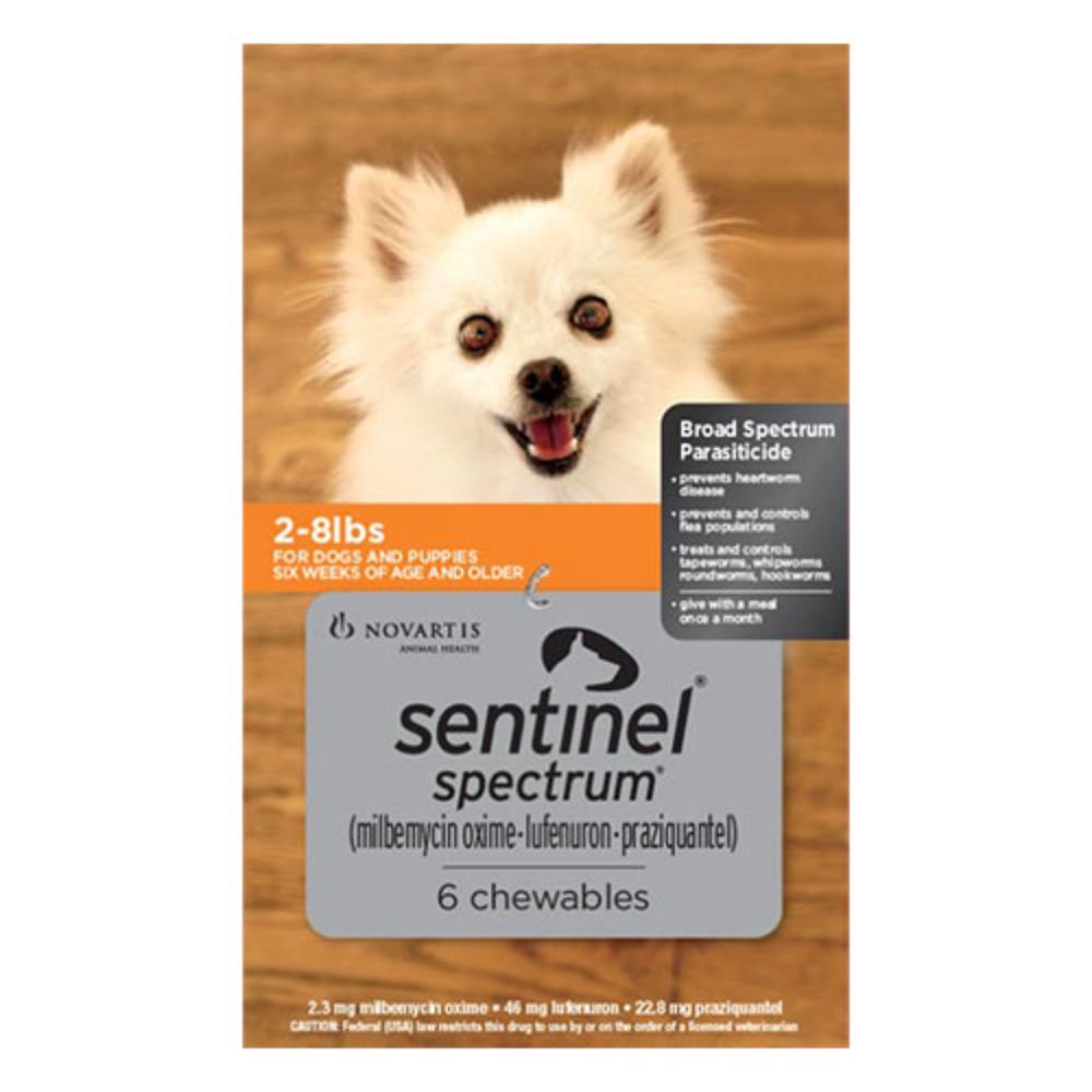 Sentinel Spectrum Orange for Dogs 2-8 lbs